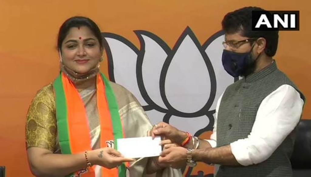 பாஜகவில் இணைந்தார் குஷ்பூ.. நாட்டை சரியான பாதையில் வழிநடத்துவதாக பிரதமர் மோடிக்கு பாராட்டு