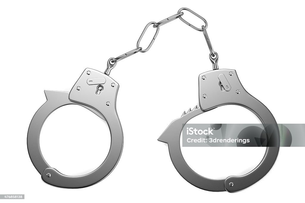 3d render of hand cuffs